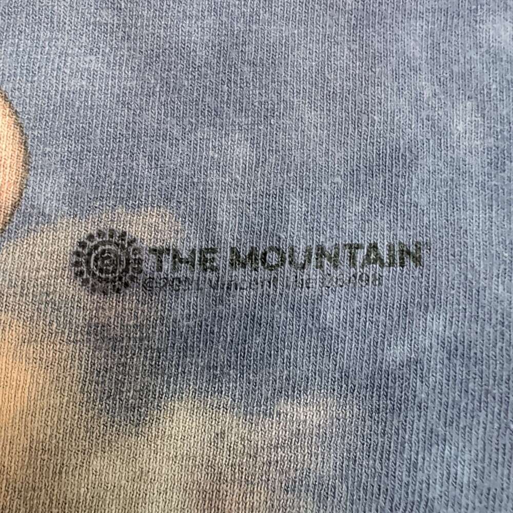The Mountain Sun Moon Star Tie Dye T-Shirt Mens 2XL Blue Graphic Tee - Picture 7 of 7
